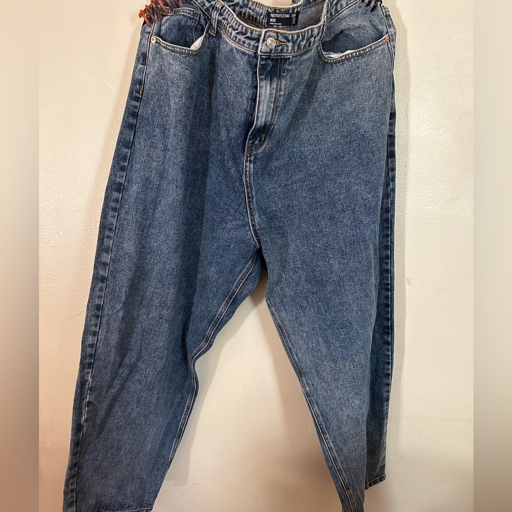 Plus size pretty little thing mom jeans